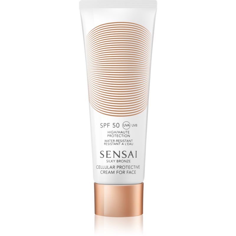 Sensai Silky Bronze Cellular Protective Cream protivráskový krém na opaľovanie SPF 50 50 ml