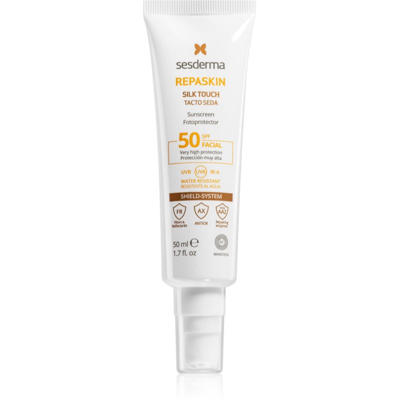 Sesderma Repaskin Silk Touch opaľovací krém na tvár SPF 50 50 ml