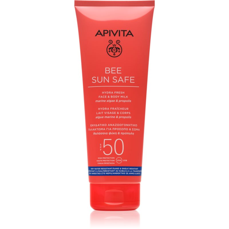 Apivita Bee Sun Safe opaľovacie mlieko na tvár a telo SPF 50 200 ml