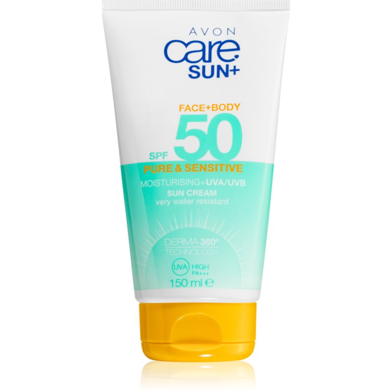 Avon Care Sun + vodeodolné mlieko na opaľovanie SPF 50 150 ml