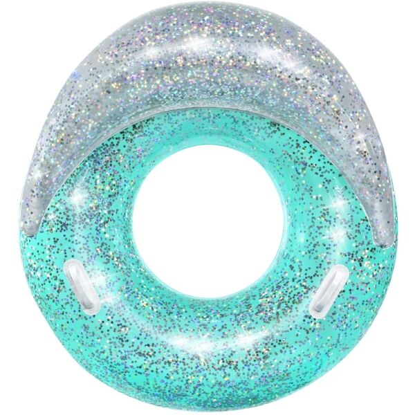 Bestway GLITTER DREAM SWIM TUBE Nafukovací kruh, tyrkysová